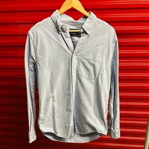 Men's Light Blue Abercrombie & Fitch Button-Up Shirt